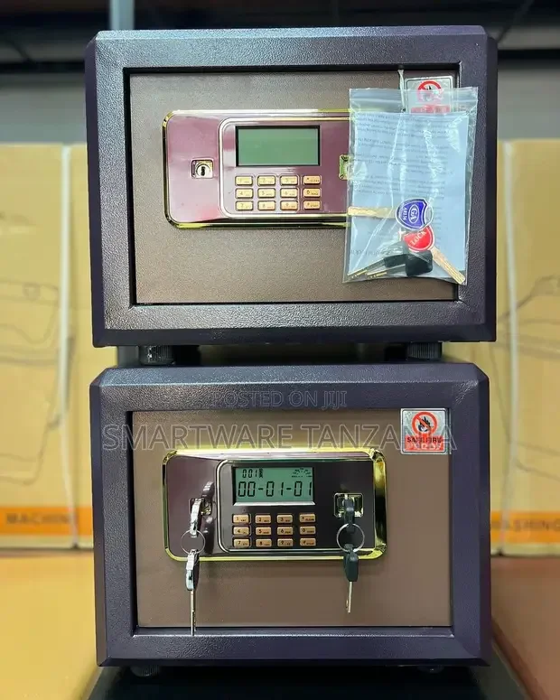 Safe Security Box, Locker Deposit With Key And Keypad Keyless