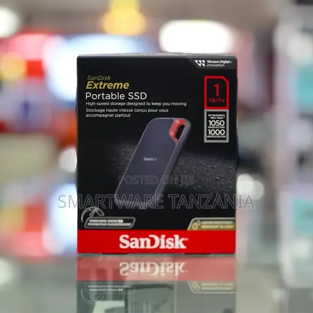 Sandisk Extreme Portable Ssd 1tb 1050mbS Water Resistant