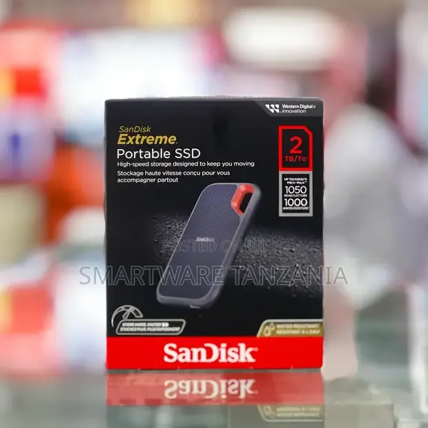 Sandisk Extreme Portable Ssd 2tb 1050mbS Read Water Resistant