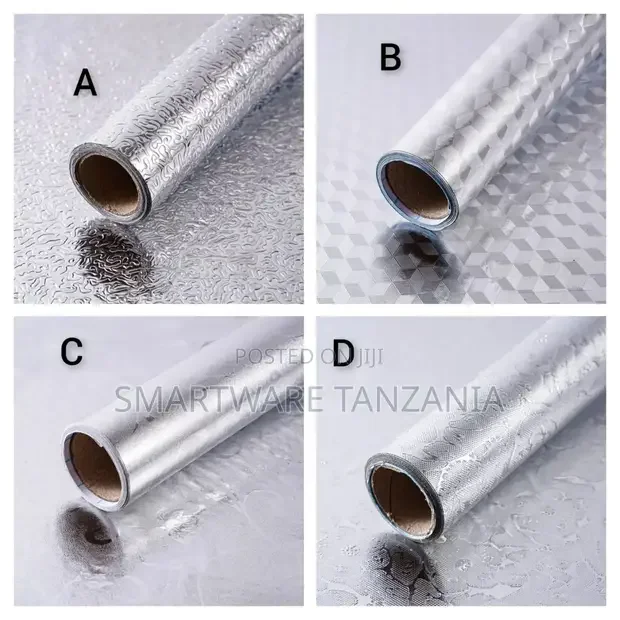 Self Adhesive Aluminum Foil Kitchen Cabinet Wall Sticker