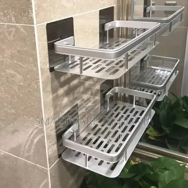 Shower Caddy Shelf , Organizer Rack, Self Adhesive Basket