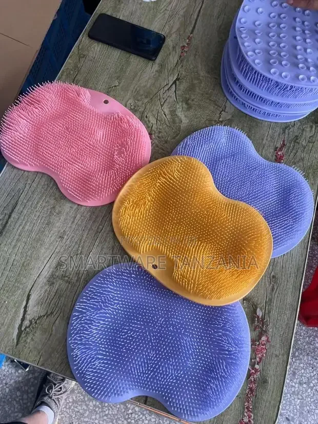 Shower Foot Scrubber Mat Silicone Shower Foot Massager Back