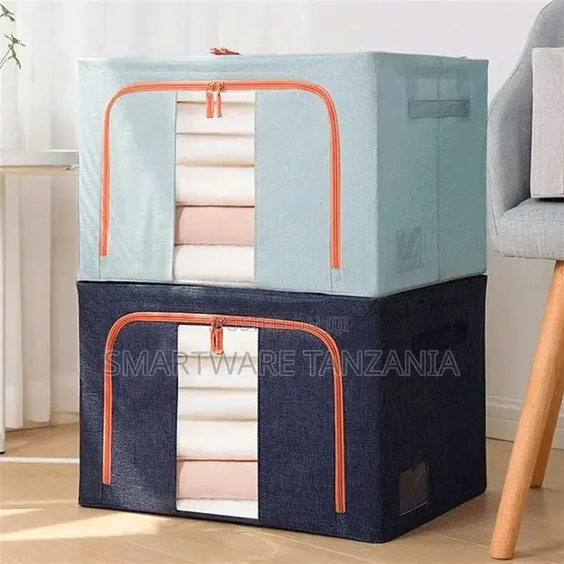 Storage Box Clothes Organizer Cotton and Linen Fabric Art