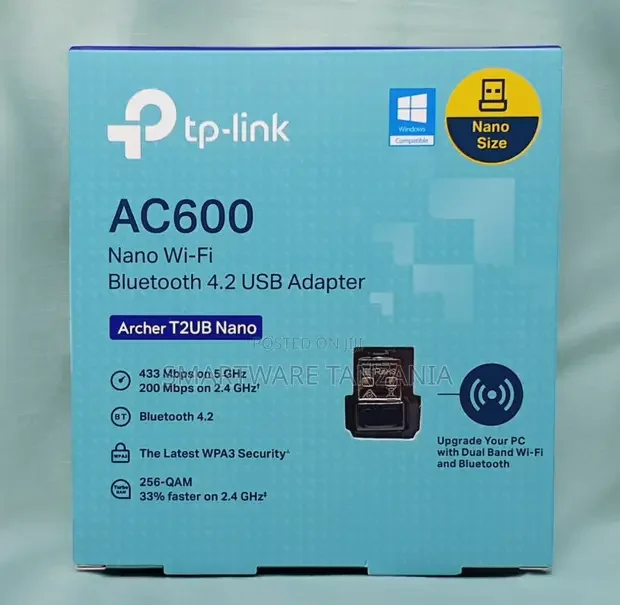 Tp-Link Archer T2ub Nano Ac600 Wi-Fi Bluetooth 4.2 Usb Adapter