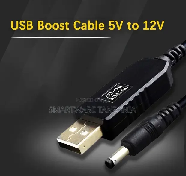Usb Dc 5v to 12v Router Cable Step Up Power Cable Power Supply