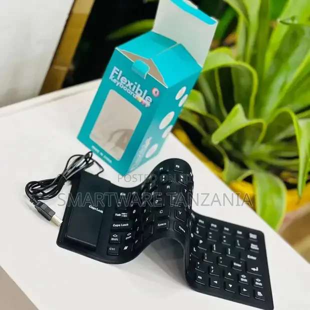USB Wired Foldable Flexible Roll Up Silicone Keyboard