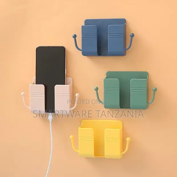 Wall Mount Phone Holder, Remote, Mobile Phone Charging Stand