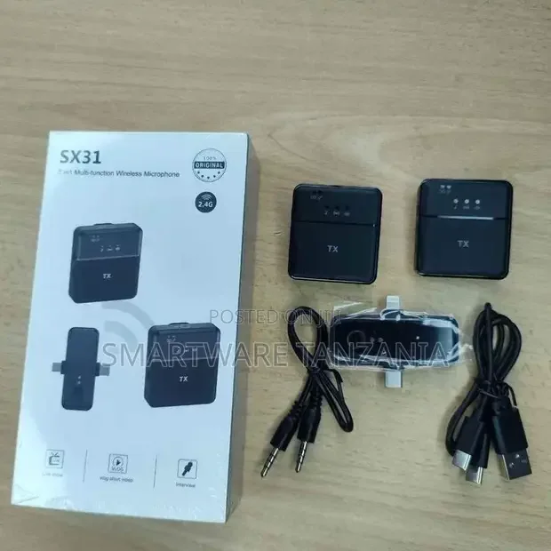 Wireless Microphone For PC, iPhone, All Smartphones Camera
