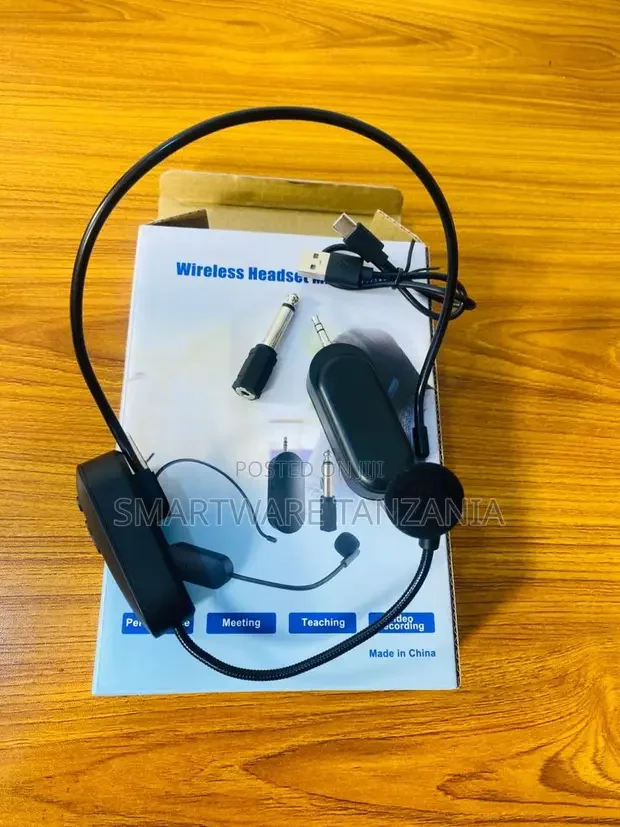 Wireless Usb Headset Microphone Meeting Teaching Recording Pc