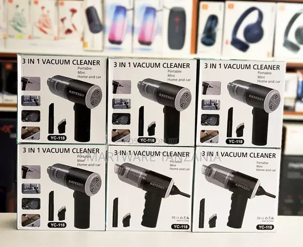 Yc-118 3-in-1 Mini Vacuum Cleaner Portable Cordless for Home and Car