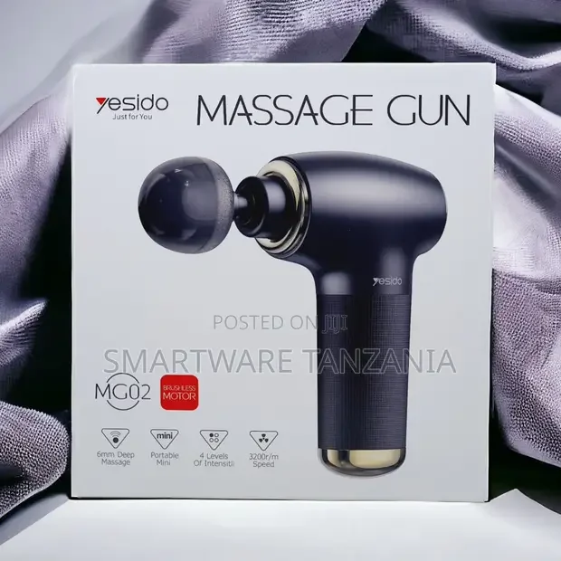 Yesido Massage Gun Mg02 Brushless Motor 6mm Deep 3200rpm Portable