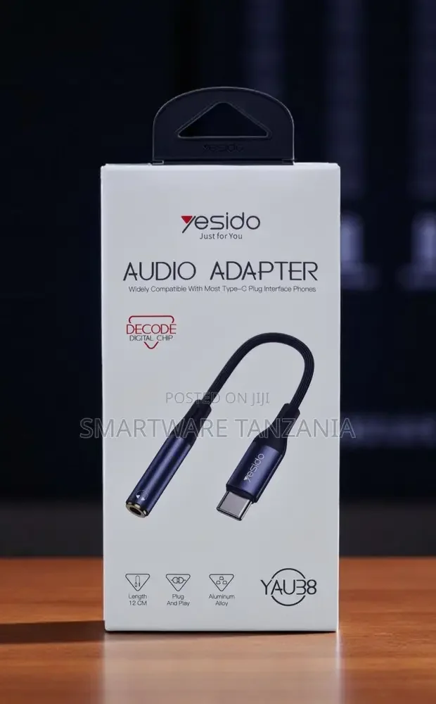 Yesido Yau38 Usb-C to 3.5mm Audio Adapter Decode Chip 12cm